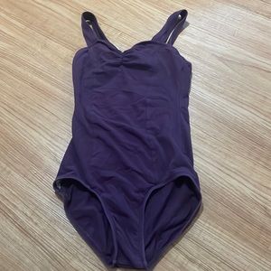 Deep purple leotard ballet dance